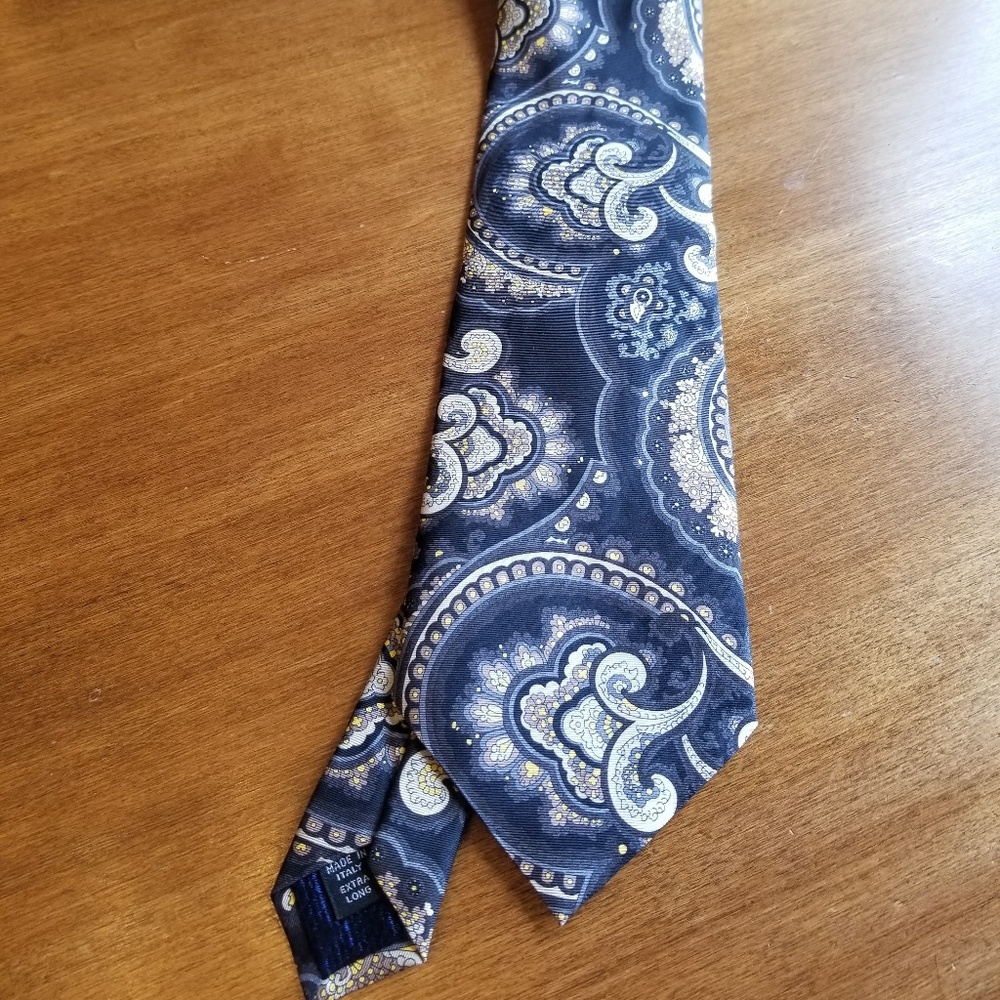 Rochester 100% silk extra long paisley tie